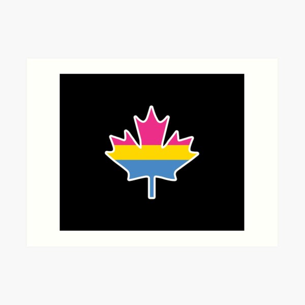 "Pansexual LGBT LGBTQIA+ Pride Month Canada Canadian Flag Rainbow flag