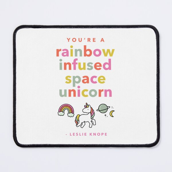 Item preview, Parks and Rec Rainbow Infused Space Unicorn  designed and sold by cutermelon.