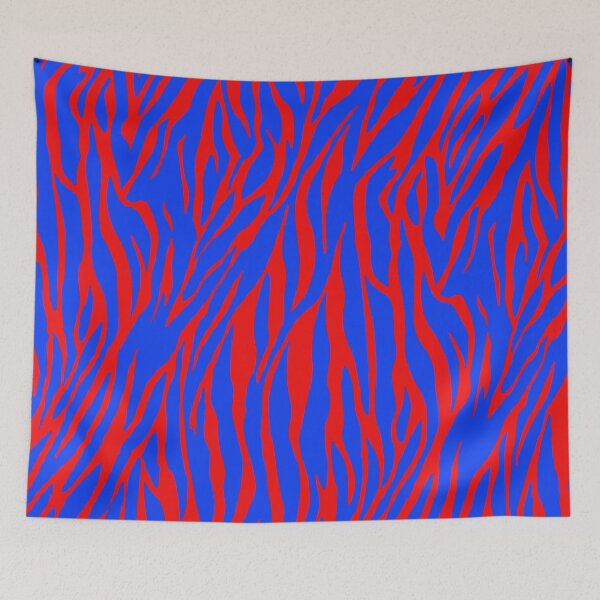 Item preview, Zebra Print Red and Blue designed and sold by Apatche Revealed.