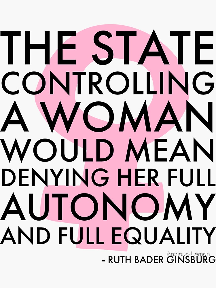 "RBG Quote" Sticker for Sale by AnxiousLemon Redbubble