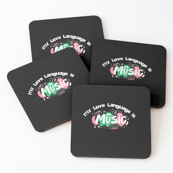 Item preview, My Love Language is Music. Fun Retro Vintage Design.  designed and sold by GEM STYLE.