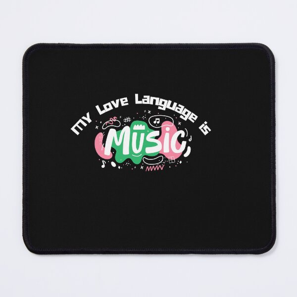 Item preview, My Love Language is Music. Fun Retro Vintage Design.  designed and sold by GEM STYLE.