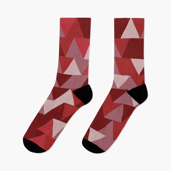 Item preview, red triangles geometric pattern designed and sold by Clothingspot.
