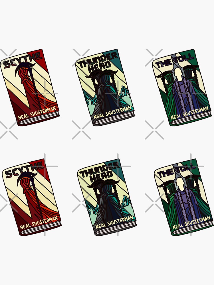 Thumbnail 3 of 3, Sticker, Arc of a scythe books designed and sold by lalashellsArt.