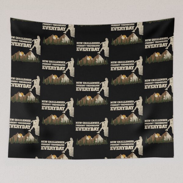 Item preview, Rock Climber Trail Hiker New Challenges Everyday Grunge designed and sold by CharJens.