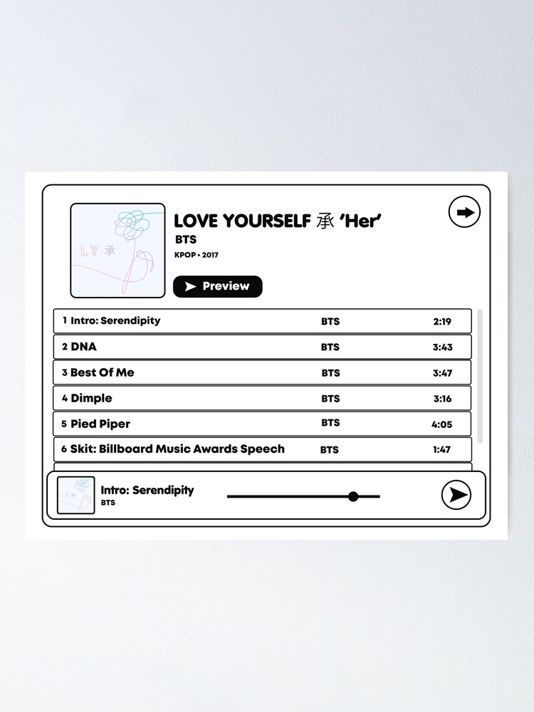 BTS - LOVE YOURSELF ? 'HER' (5TH MINI ALBUM) – Too Cool