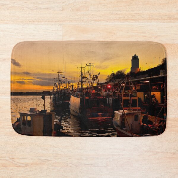 Item preview, Sunset at North Shields Fish Quay designed and sold by Violaman.