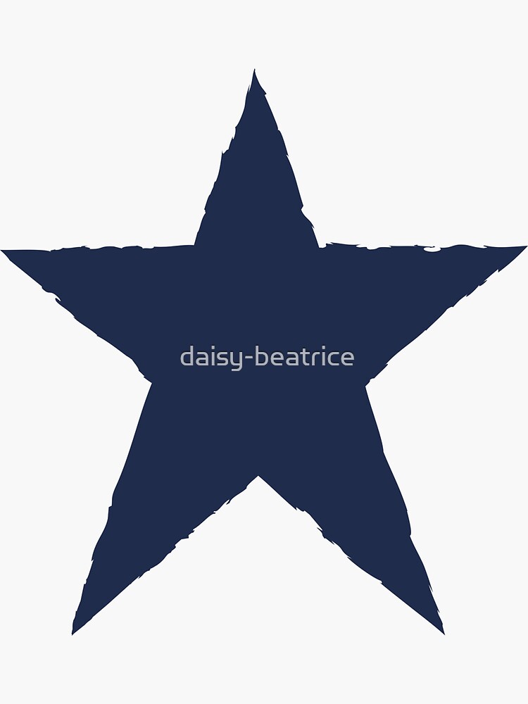 Thumbnail 3 of 3, Sticker, Rustic Stars on Navy Blue designed and sold by daisy-beatrice.