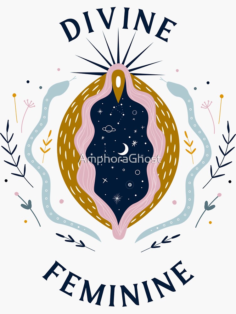 "Divine Feminine | Female Symbolism | Sacred | Goddess" Sticker For ...