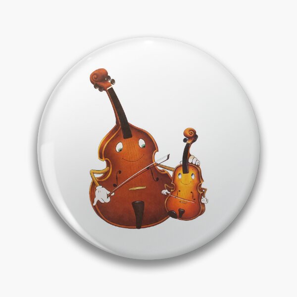Item preview, Vintage Violin, Cello, Student and Teacher Anthropomorphic Illustration designed and sold by ComicKitsch.