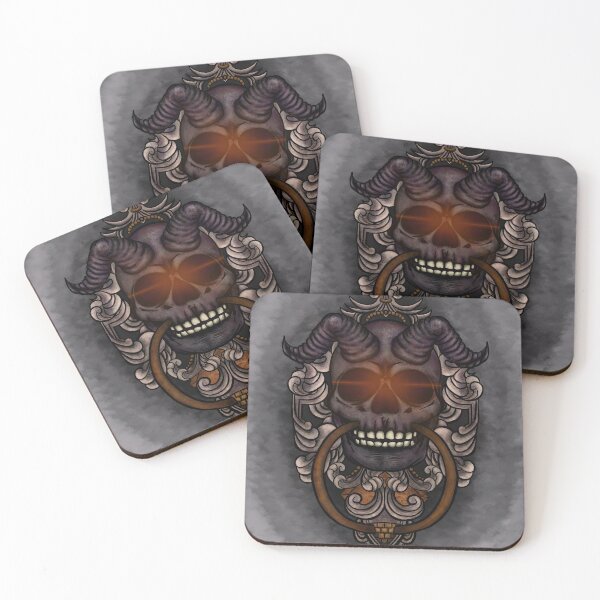 Item preview, Evil skull door knocker  designed and sold by Artisticanomaly.
