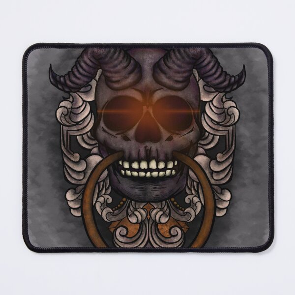 Item preview, Evil skull door knocker  designed and sold by Artisticanomaly.