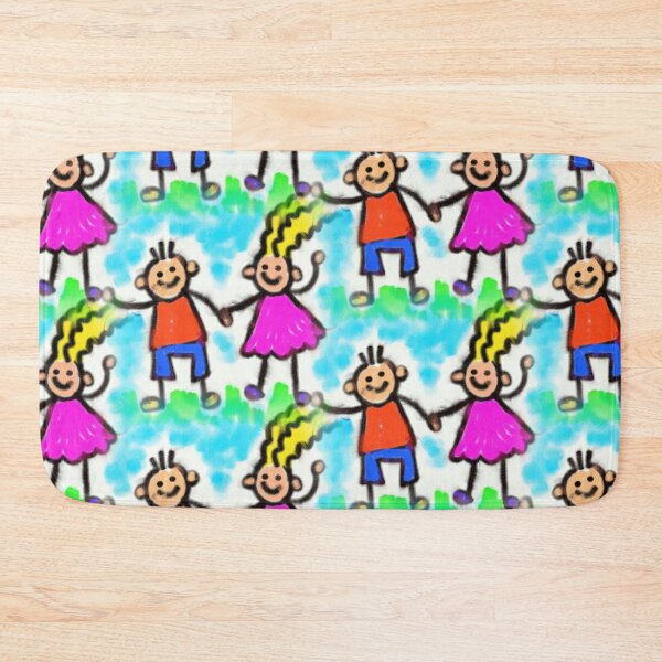 Item preview, Happy Waving Girls and Boys designed and sold by Aurorapod.