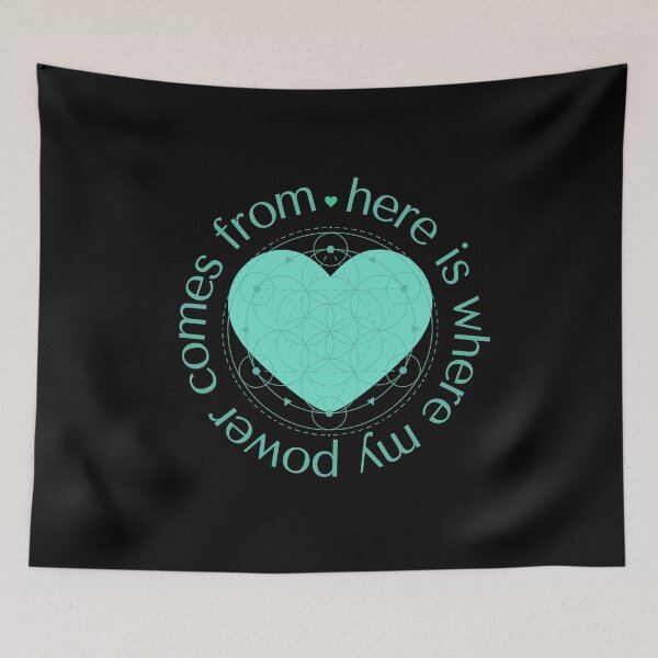 Item preview, sacred geometry heart floor pillow designed and sold by MagicWolfStar.