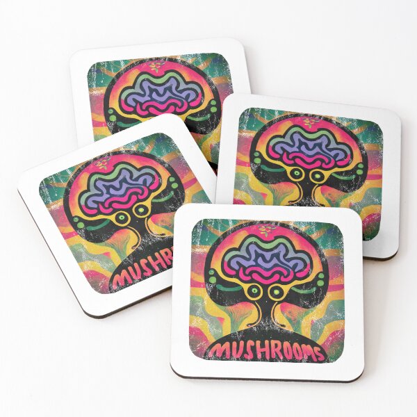 Item preview, Magic Mushroom Psychedelic Illustration A.I. generated with paint over designed and sold by Intune.