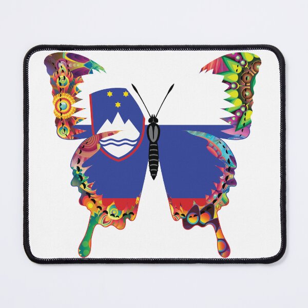 Item preview, Slovenia Flag Butterfly designed and sold by pretty4u.