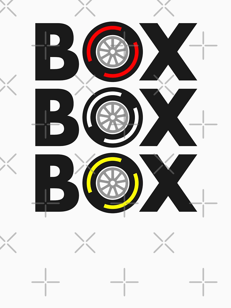 Discover "Box Box Box" F1 Tyre Compound Design Classic T-Shirt
