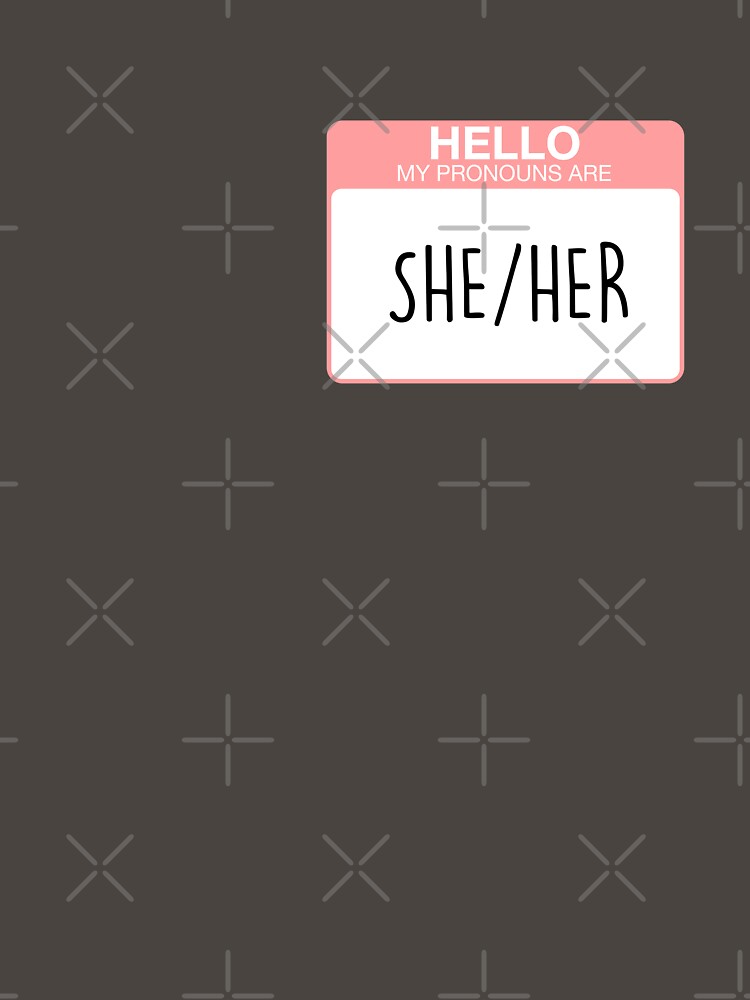 Thumbnail 7 of 7, Classic T-Shirt, My pronouns are she and her designed and sold by aoifeenns.