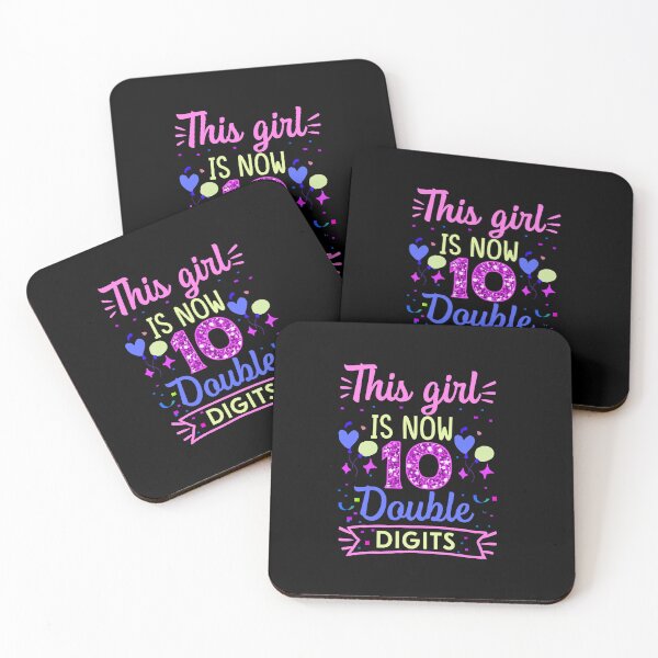 Item preview, This girl Double Digits - My 10th Birthday designed and sold by The Love Quill.