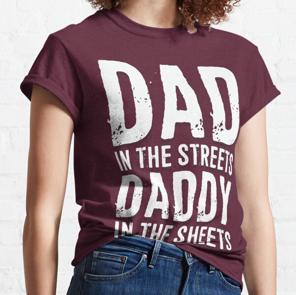 Womens J'Ai Deux titres Papa et Beau-Papa et j'assure dans Les Deux V-Neck  T-Shirt