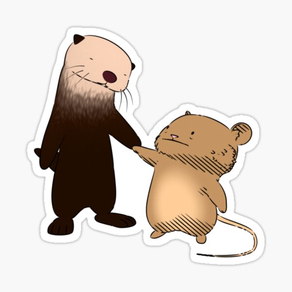 Otter & Mouse Sticker