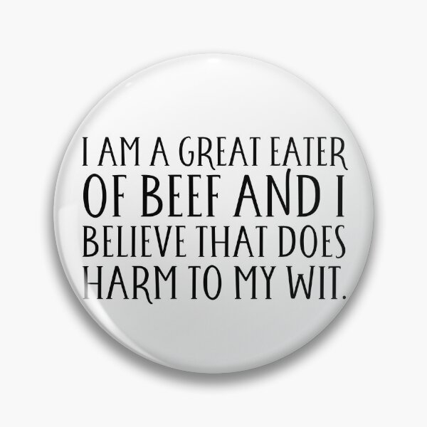 Item preview, Shakespeare twelfth night great eater of beef quote  designed and sold by taylor-lang.