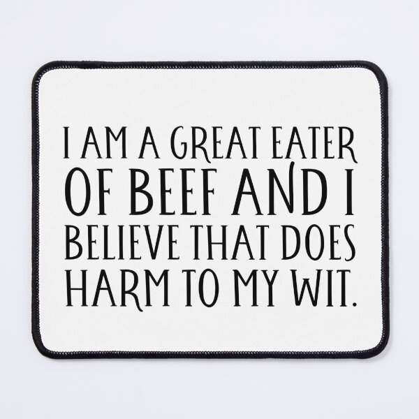 Item preview, Shakespeare twelfth night great eater of beef quote designed and sold by taylor-lang.