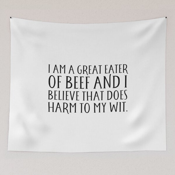 Item preview, Shakespeare twelfth night great eater of beef quote  designed and sold by taylor-lang.