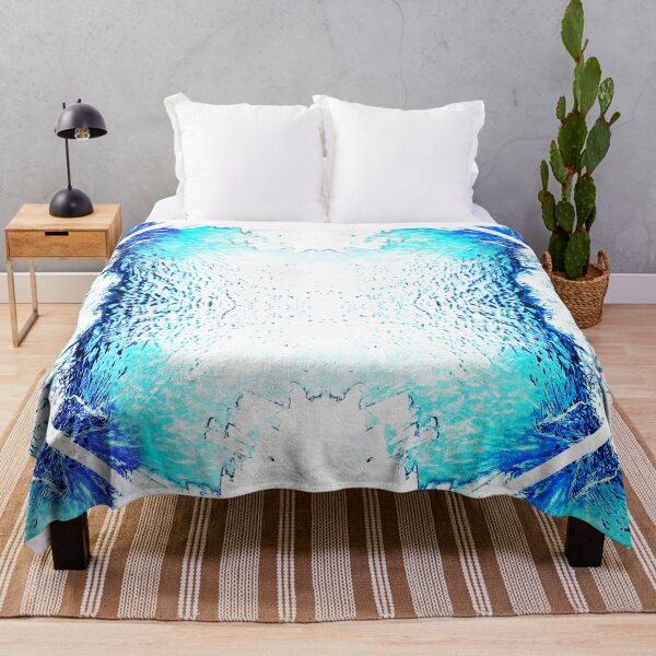 Item preview, STYLISH PAINT BLUE CYAN WHITE MARINE AQUA. designed and sold by Ralek.