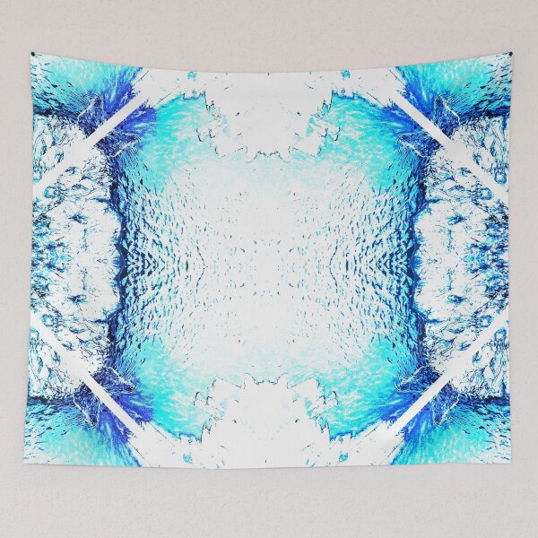 Item preview, STYLISH PAINT BLUE CYAN WHITE MARINE AQUA. designed and sold by Ralek.