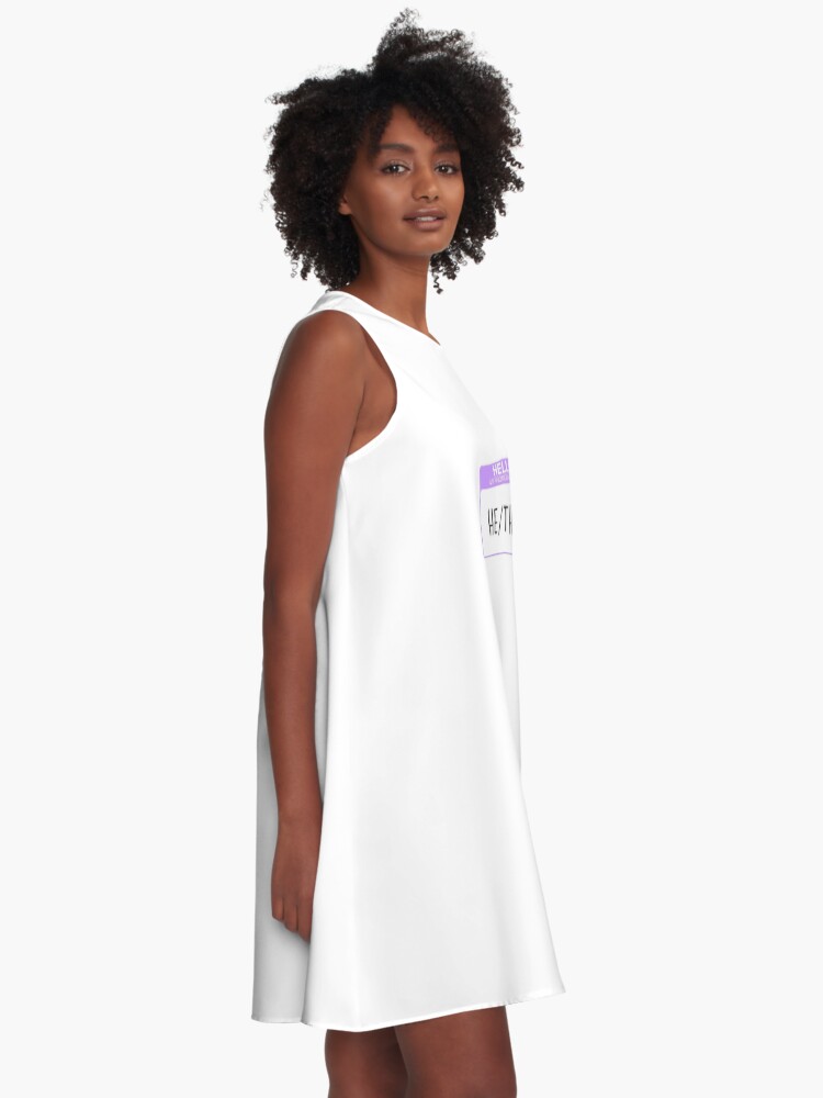 Alternate view of My pronouns are he and they A-Line Dress