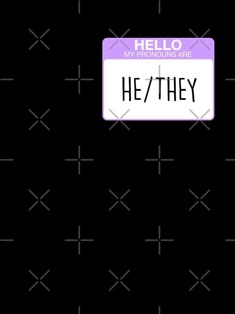 Thumbnail 7 of 7, Oversized T-Shirt, My pronouns are he and they designed and sold by aoifeenns.