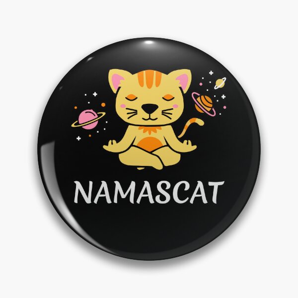 Item preview, zen yoga cat space meditation sport training designed and sold by la-petite-folie.