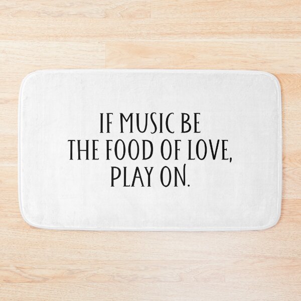 Item preview, Shakespeare twelfth night music be the food of love quote designed and sold by taylor-lang.