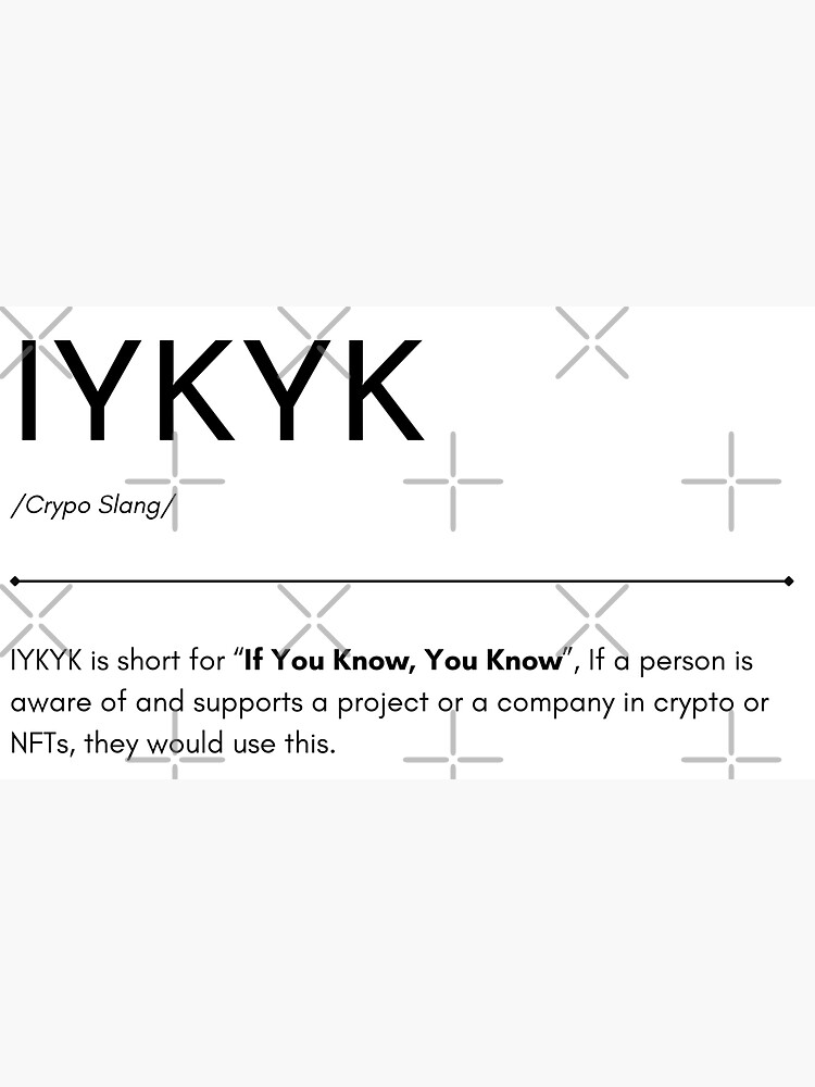 What does iykyk mean in a text?