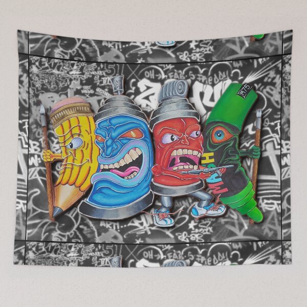 Item preview, Graffiti Style Spraycans Characters designed and sold by Mash75art.