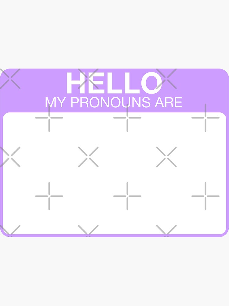 Thumbnail 3 of 3, Sticker, My pronouns are any [blank] designed and sold by aoifeenns.