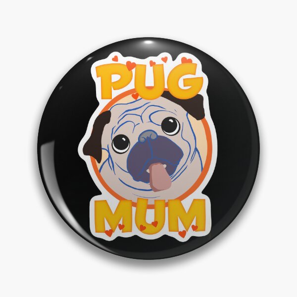 Item preview, Pug mum black designed and sold by BumbleBearArtUK.
