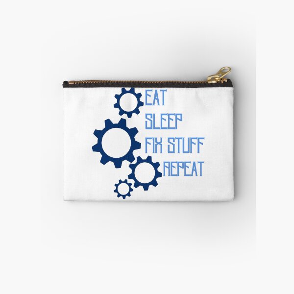 Item preview, Eat sleep fix stuff repeat funny mechanical gear designed and sold by Randa Ranmania.