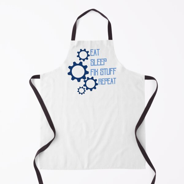 Item preview, Eat sleep fix stuff repeat funny mechanical gear designed and sold by Randa Ranmania.