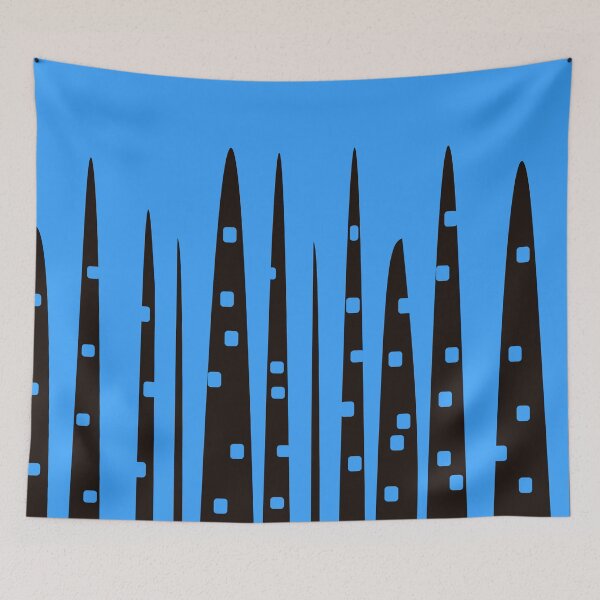 Item preview, Abstract Stone Age Skyscrapers Skyline designed and sold by Anna Lemos.