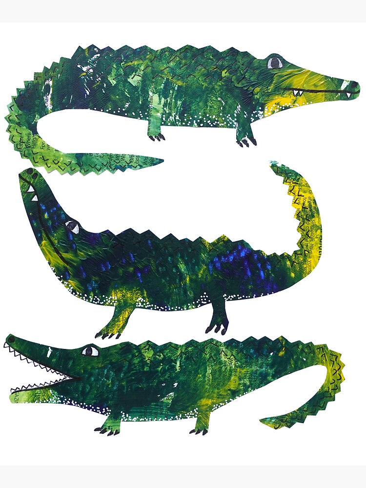 Thumbnail 5 of 5, Tote Bag, Crocodiles designed and sold by Helen Houghton.