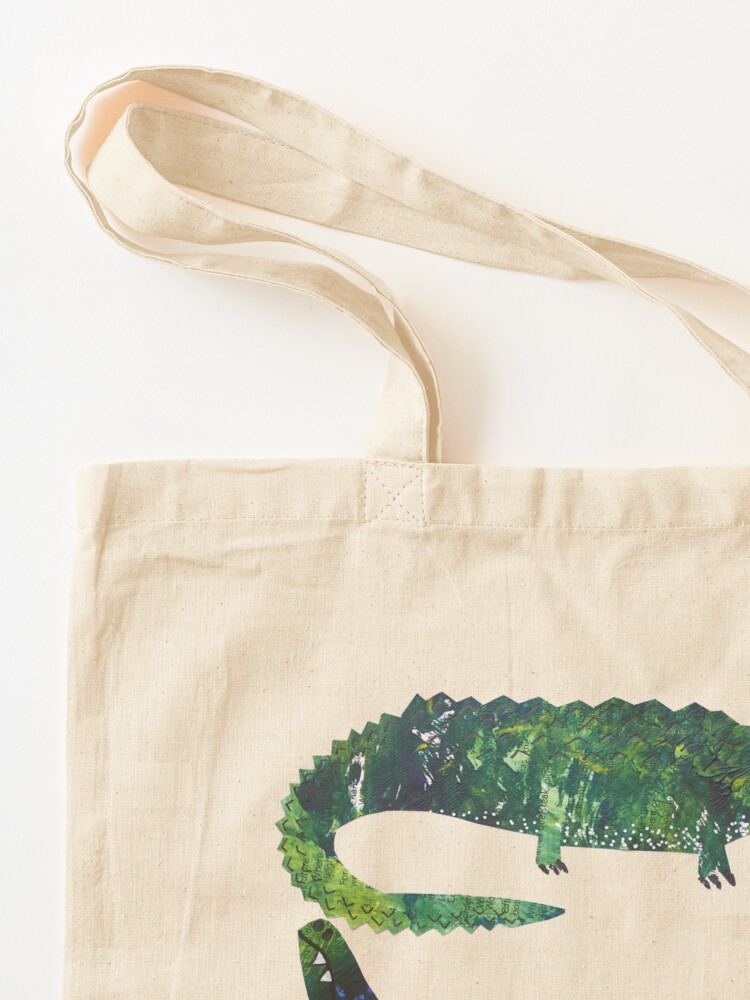 Thumbnail 3 of 5, Tote Bag, Crocodiles designed and sold by Helen Houghton.