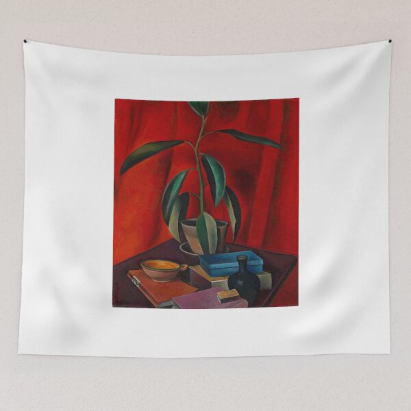Item preview, Alexander Kanoldt Still life with potted plant, chair and jug designed and sold by Sky-Art-80s.