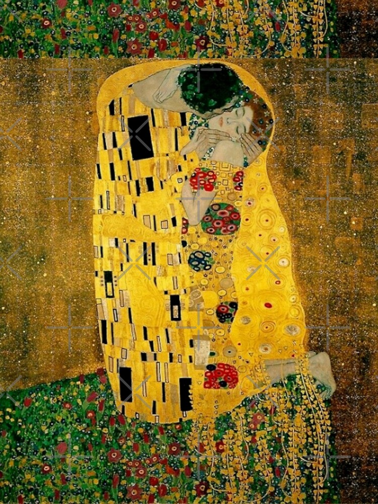 Thumbnail 4 of 4, A-Line Dress, "The Kiss" by Gustav Klimt | Liebespaar - The Lovers designed and sold by Gascondi.