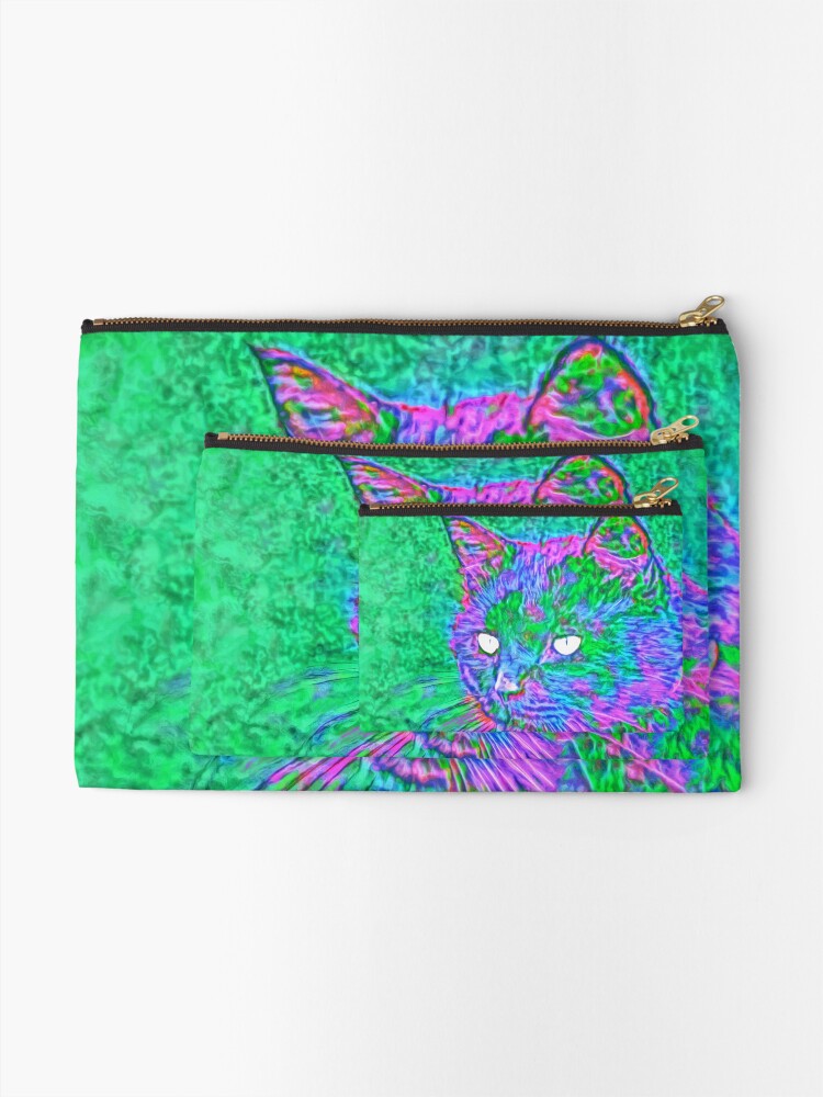 Alternate view of Ninja Cat, Predator Zipper Pouch