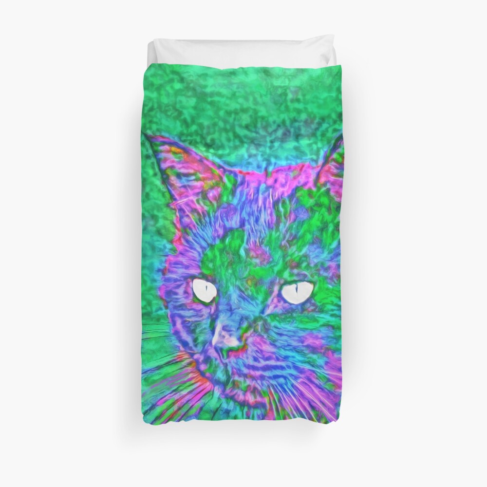 Ninja Cat, Predator Duvet Cover