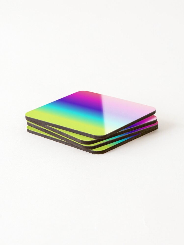 Thumbnail 4 of 5, Coasters (Set of 4), Colorful Gradient designed and sold by Amymarado.
