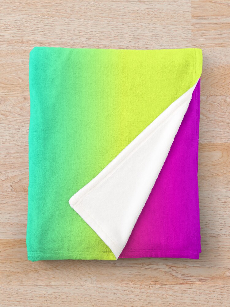 Thumbnail 3 of 6, Throw Blanket, Colorful Gradient  designed and sold by Amymarado.
