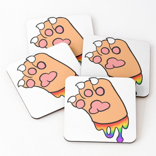 Item preview, White Paw With Rainbow Goo designed and sold by DolmanceWorks.